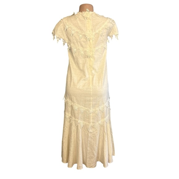 Cachet by Bari Protas Vintage Cream Lace Maxi Dress - Picture 9 of 12